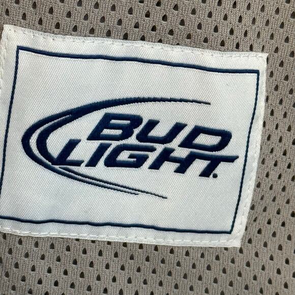 Vintage Bud Light Women’s Jersey Tee Medium 00 Sports Mesh Brand Promo - Picture 7 of 9